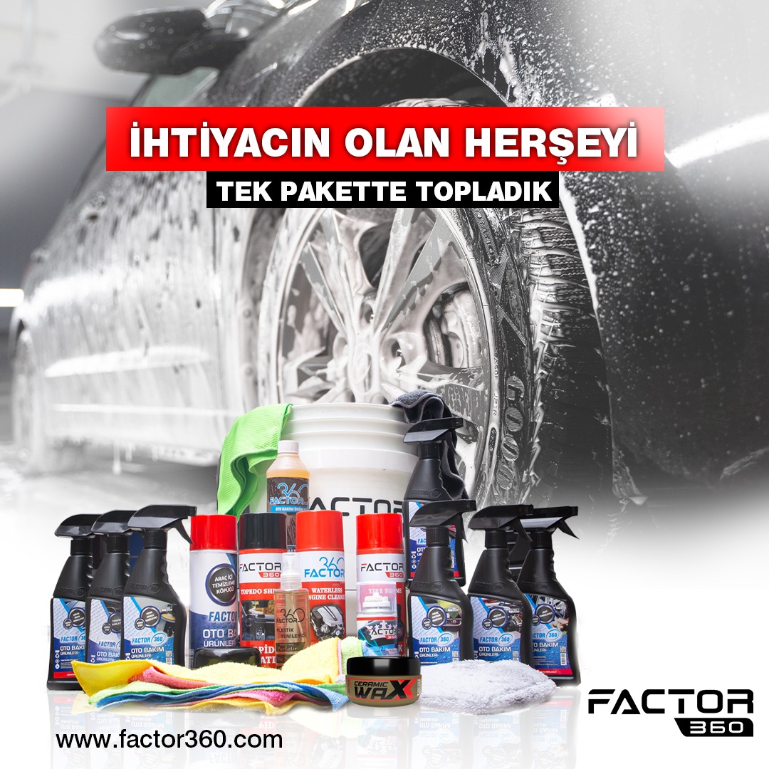 FACTOR360 PREMİUM OTO YIKAMA SETİ