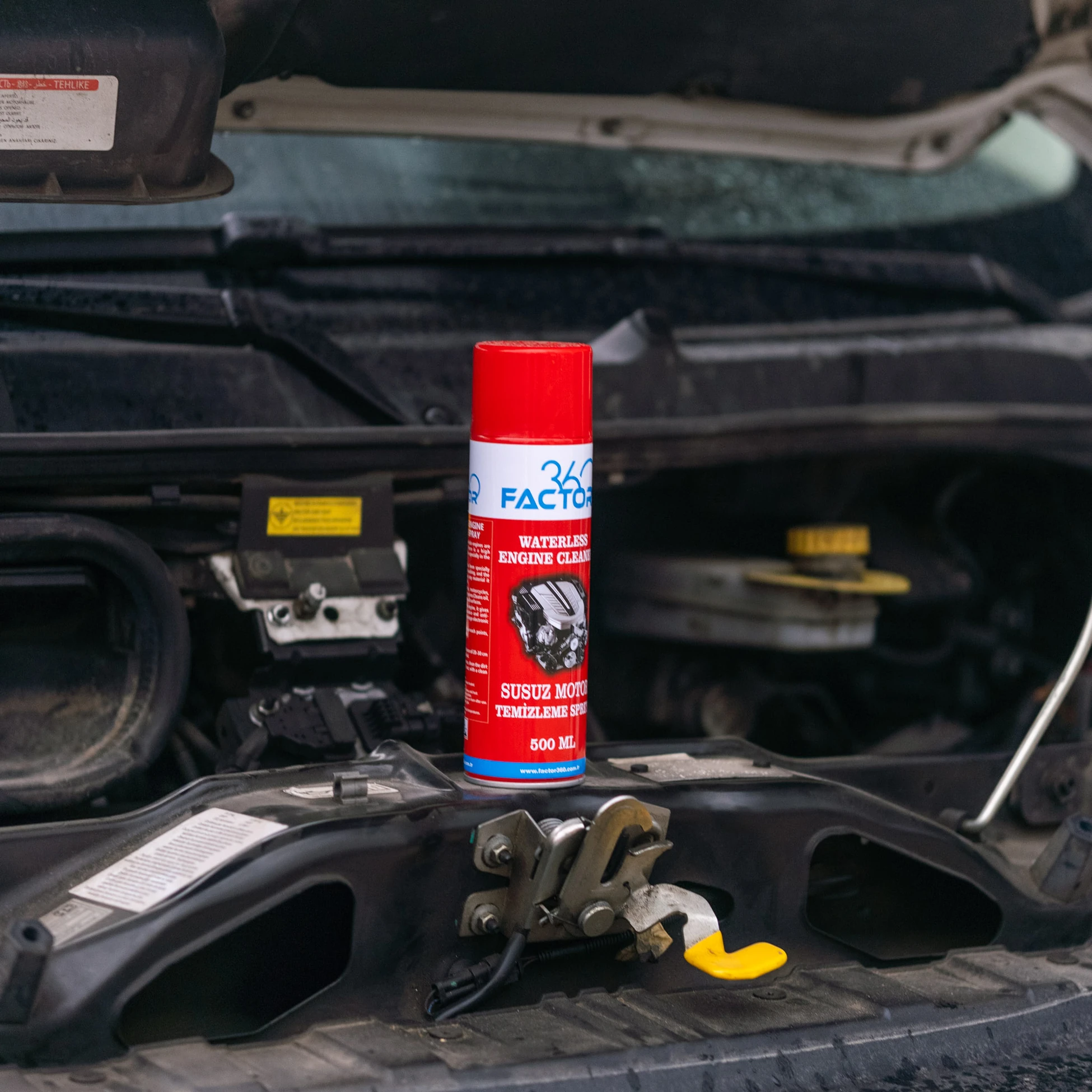 Factor360 Otomobil Araç Susuz Motor Temizleme Aerosol 500 ML